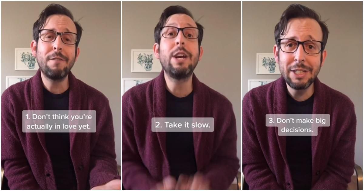 Experienced therapist shares the '3 things people shouldn't do when they fall in love'