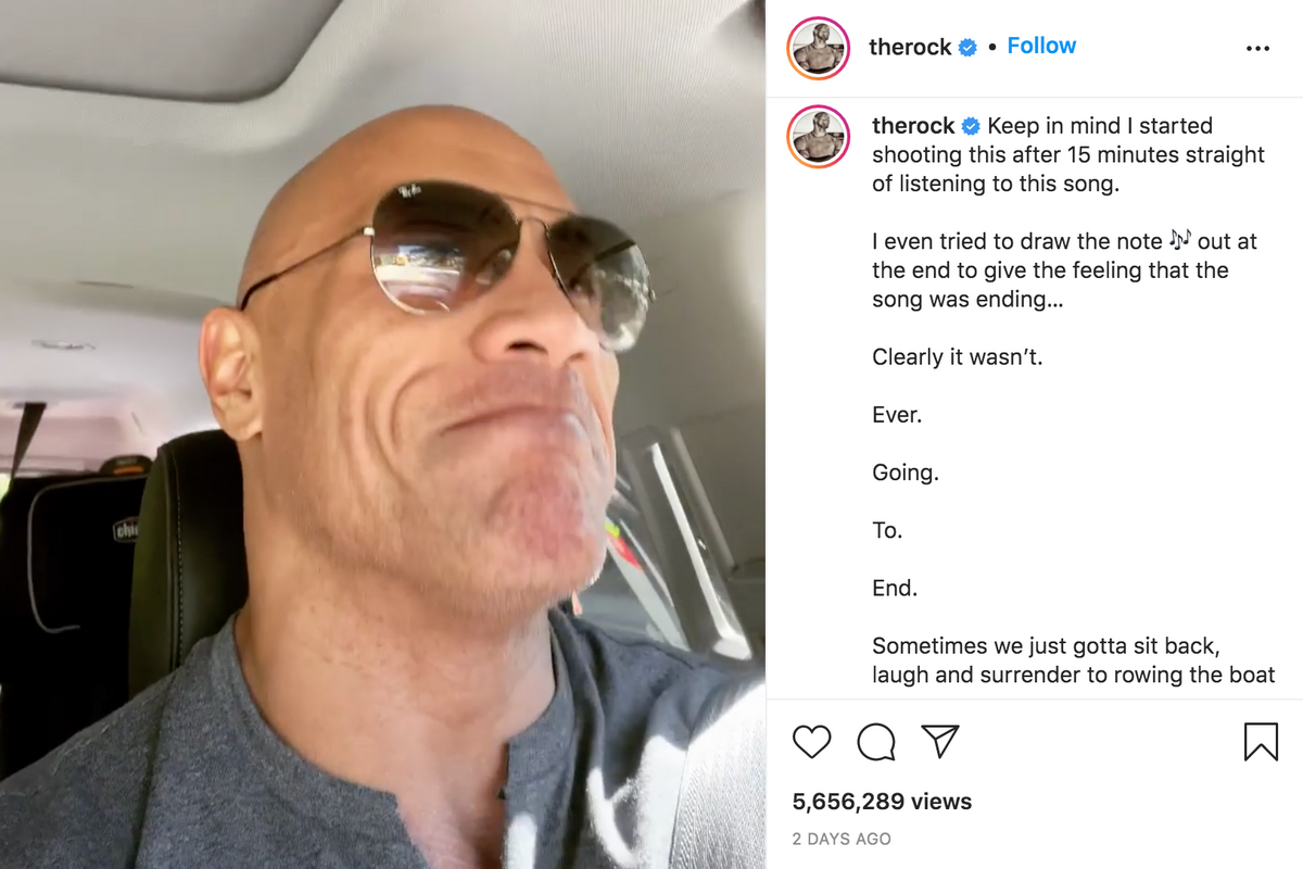 Dwayne Johnson shares hilariously relatable video of his kid's never-ending  sing-along song - Upworthy