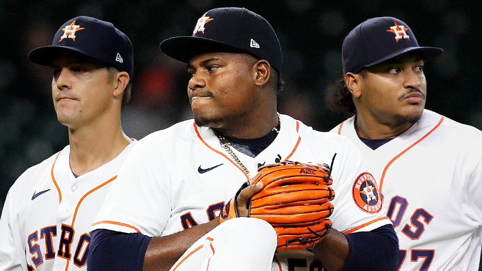Astros Zack Greinke, Framber Valdez, Luis Garcia