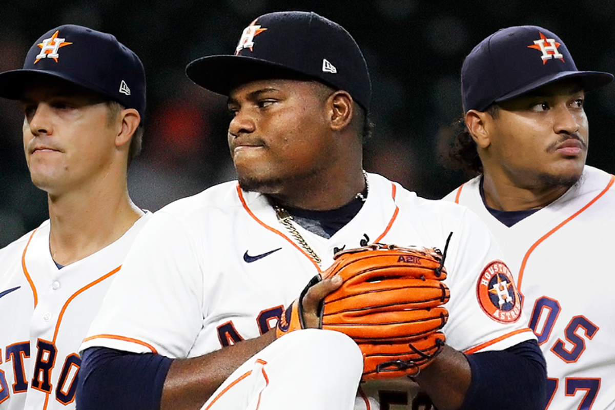 Astros Zack Greinke, Framber Valdez, Luis Garcia