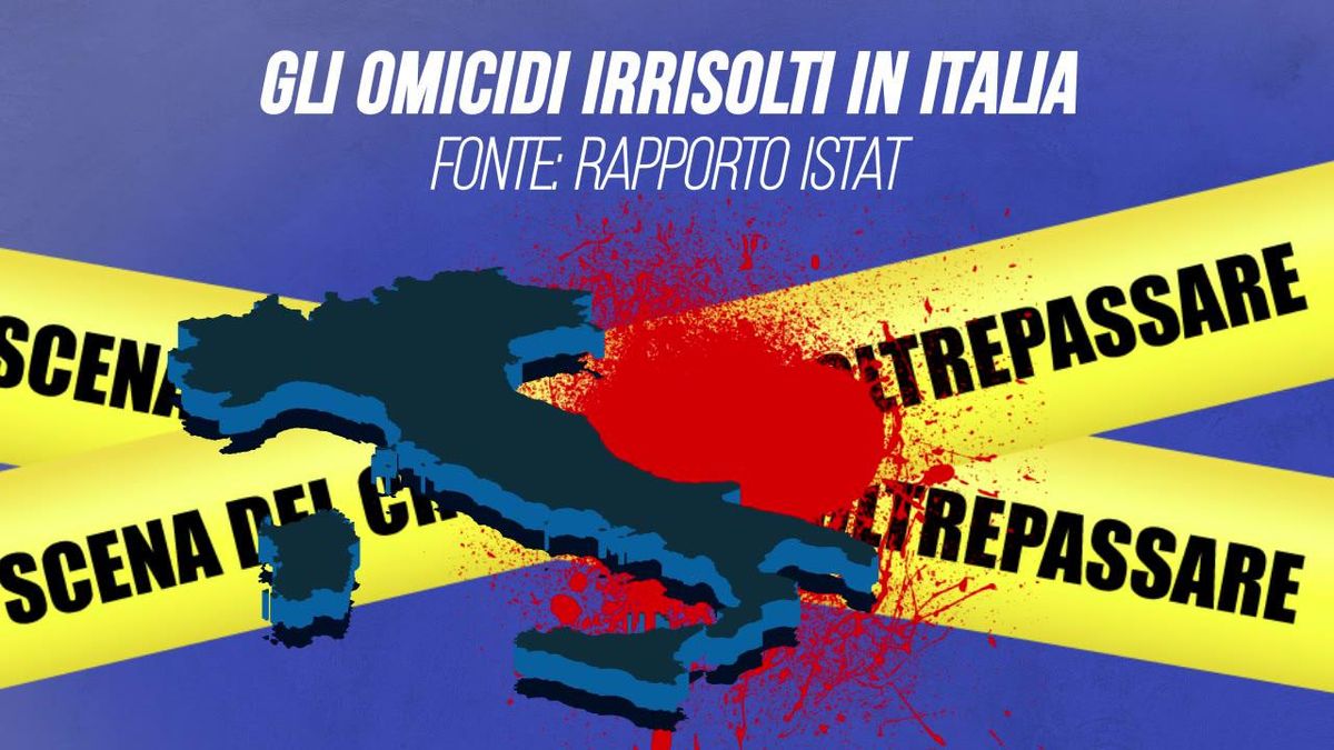 Omicidi irrisolti: i dati Istat