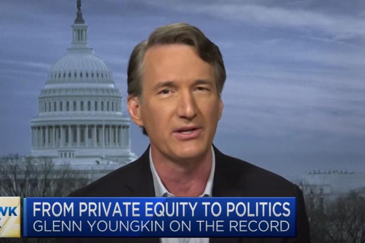 Youngkin Kicks Off VA Governorship By Pretending Racism And COVID Don't Exist