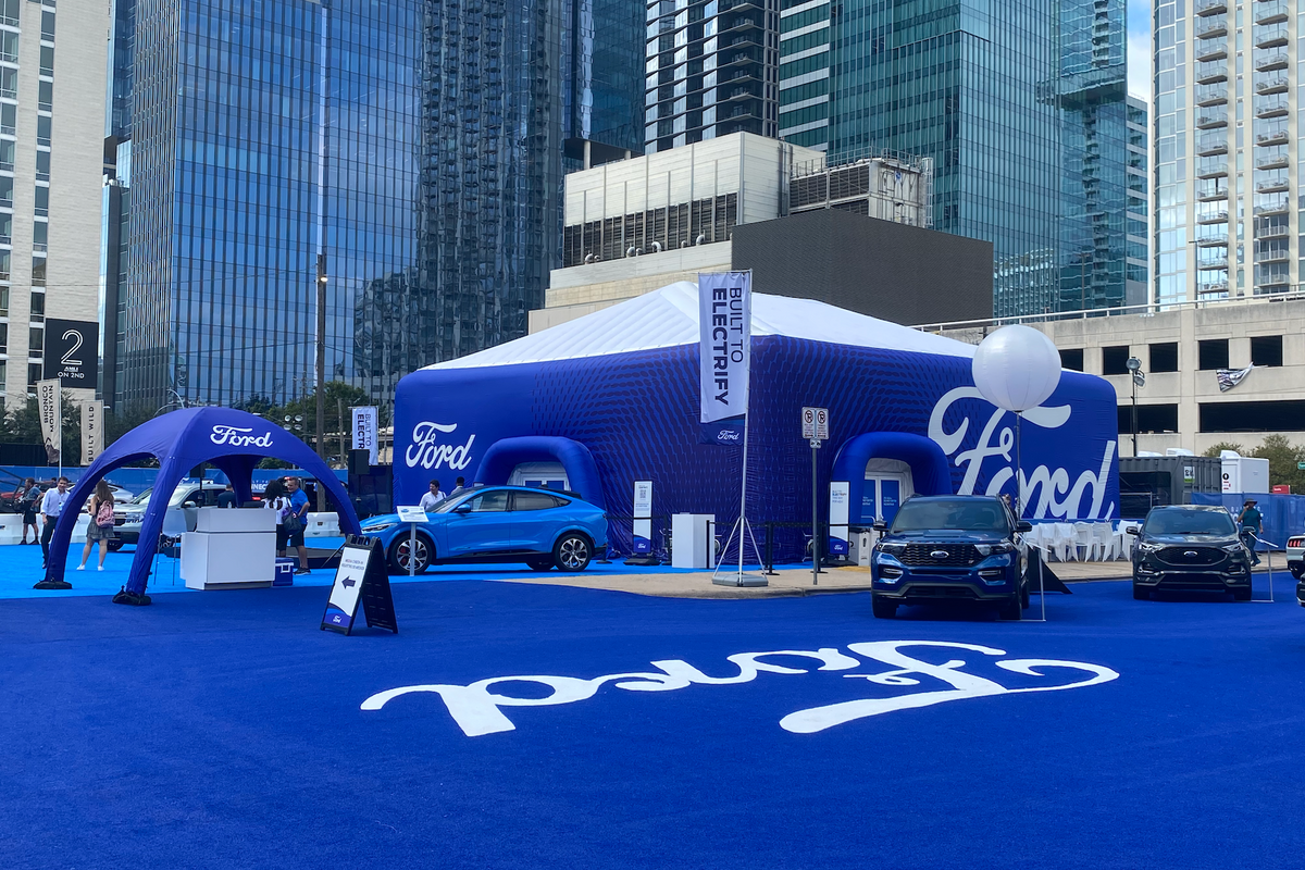 Take a ride in Ford's new electric vehicles in downtown Austin with its 'Built to Connect' event