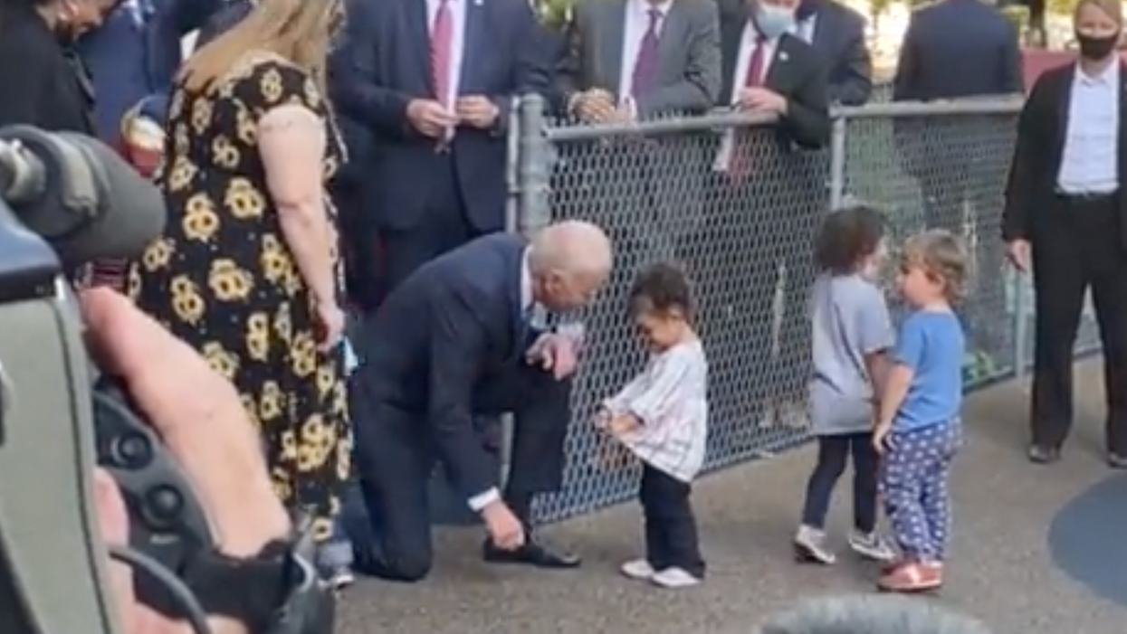 As President Meets With Schoolkids, Trumpist Thugs Shriek ‘F—k Biden!’