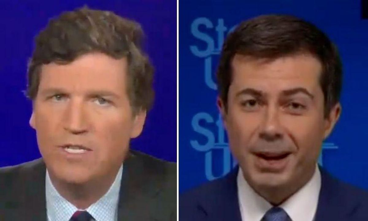 Pete Buttigieg Perfectly Shames Tucker Carlson for 'Breastfeeding' Paternity Leave Comment