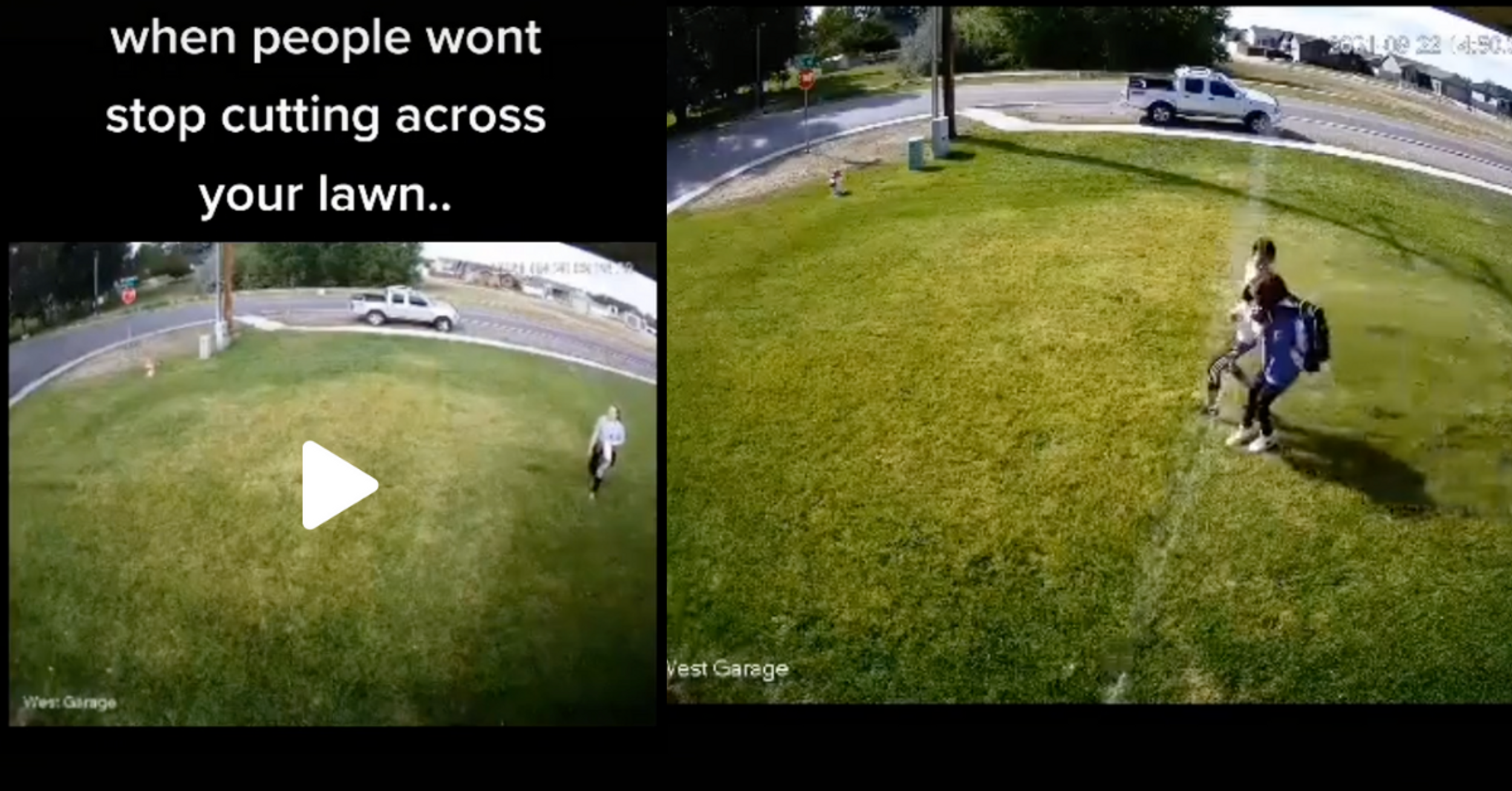 Guy's Ingeniously Petty Hack For Keeping People From Cutting Across His Lawn Sparks Debate