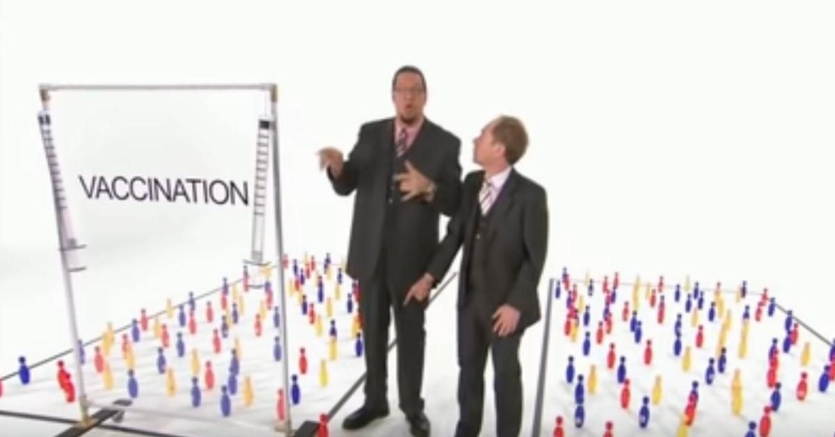Penn And Teller Go Viral For Resurfaced NSFW Sketch Calling Out Lies Of Anti-Vax Movement