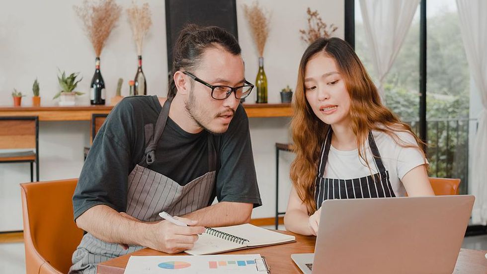 Man recovers from job burnout at work