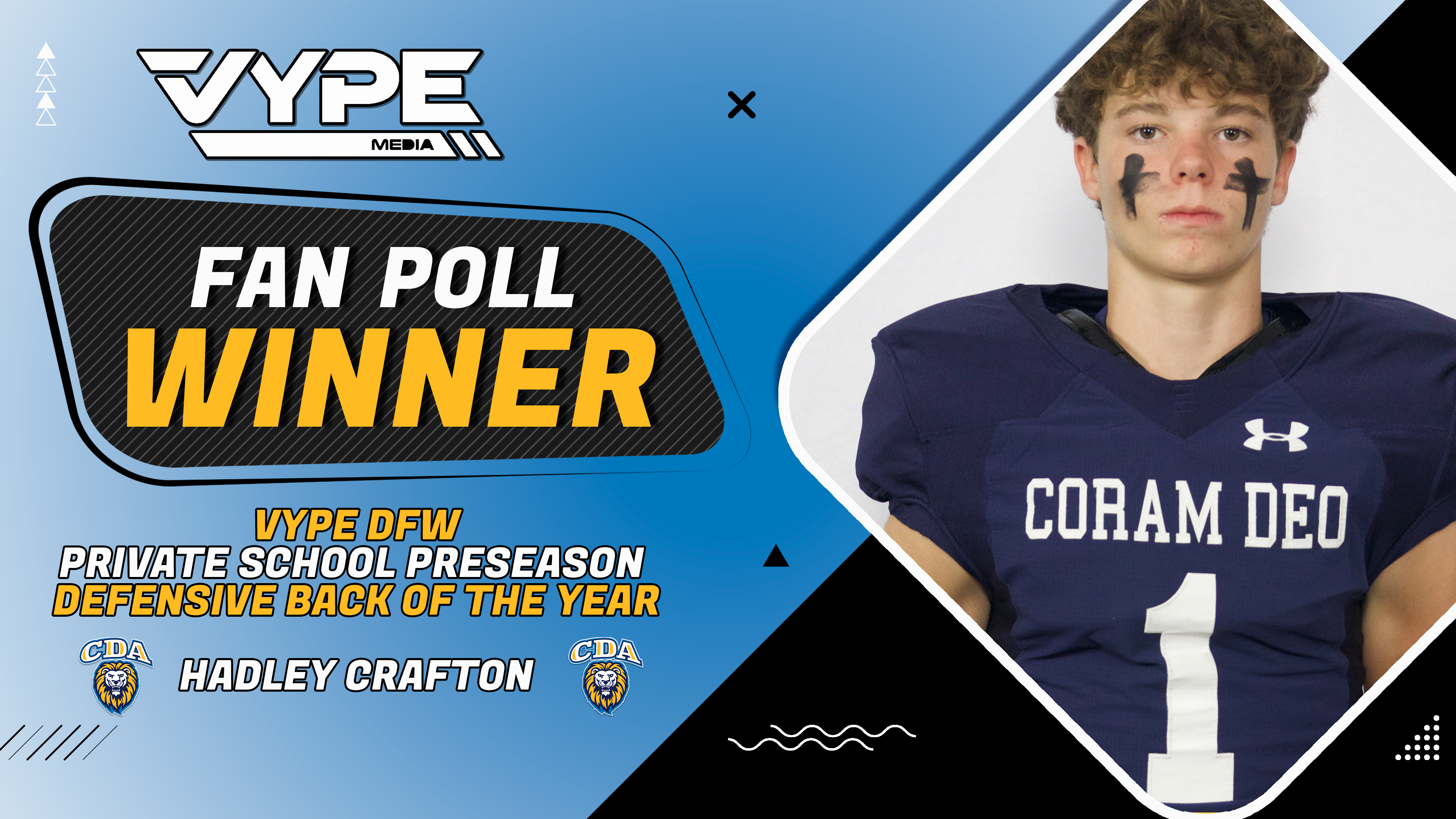 VYPE DFW Private School DB of the Year: Coram Deo's Hadley Crafton