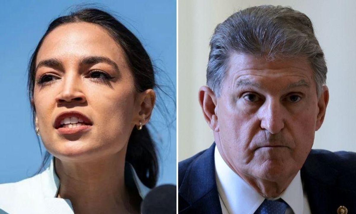 AOC Calls Out Conservative Dems After Manchin Demands Dems 'Pick One' Social Policy for Infrastructure