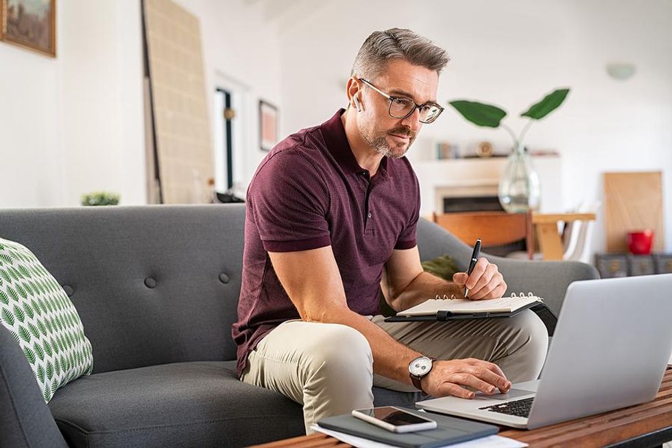 Man makes a plan to manage his career