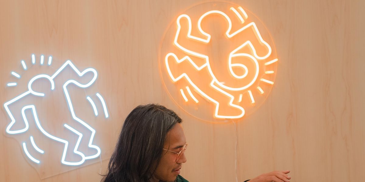 Keith Haring's Art Gets a Neon Twist