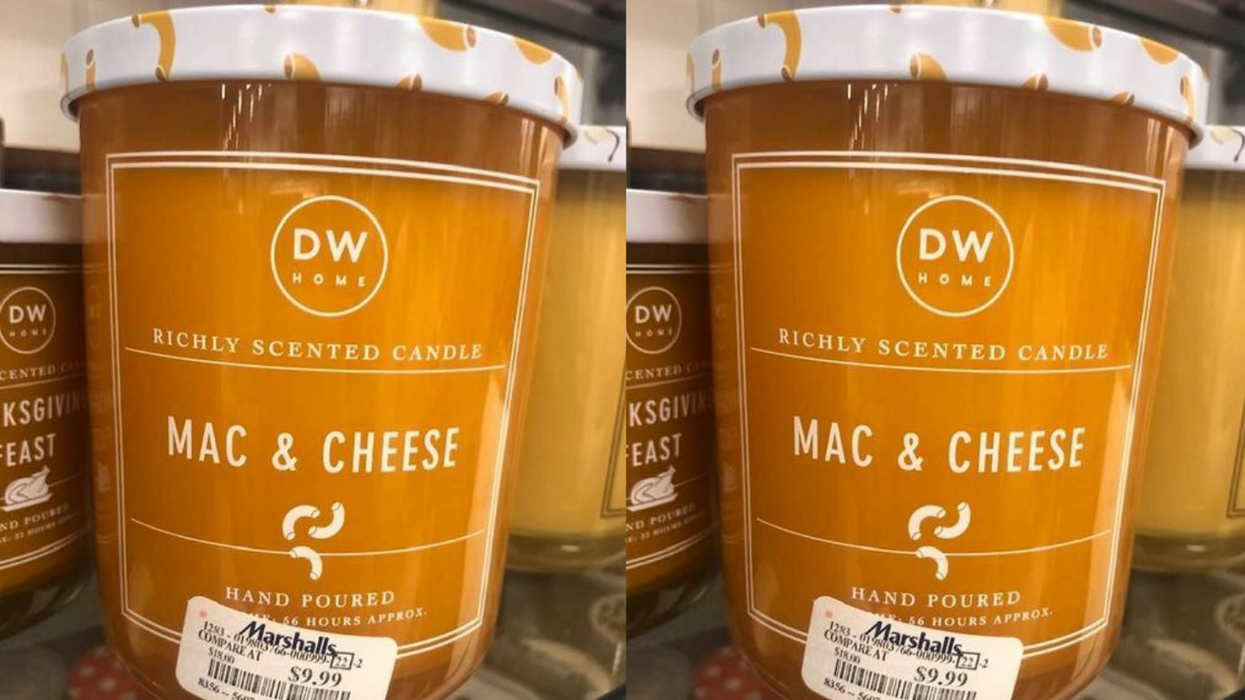 There's a mac and cheese candle at Marshalls, and it's all we can think about