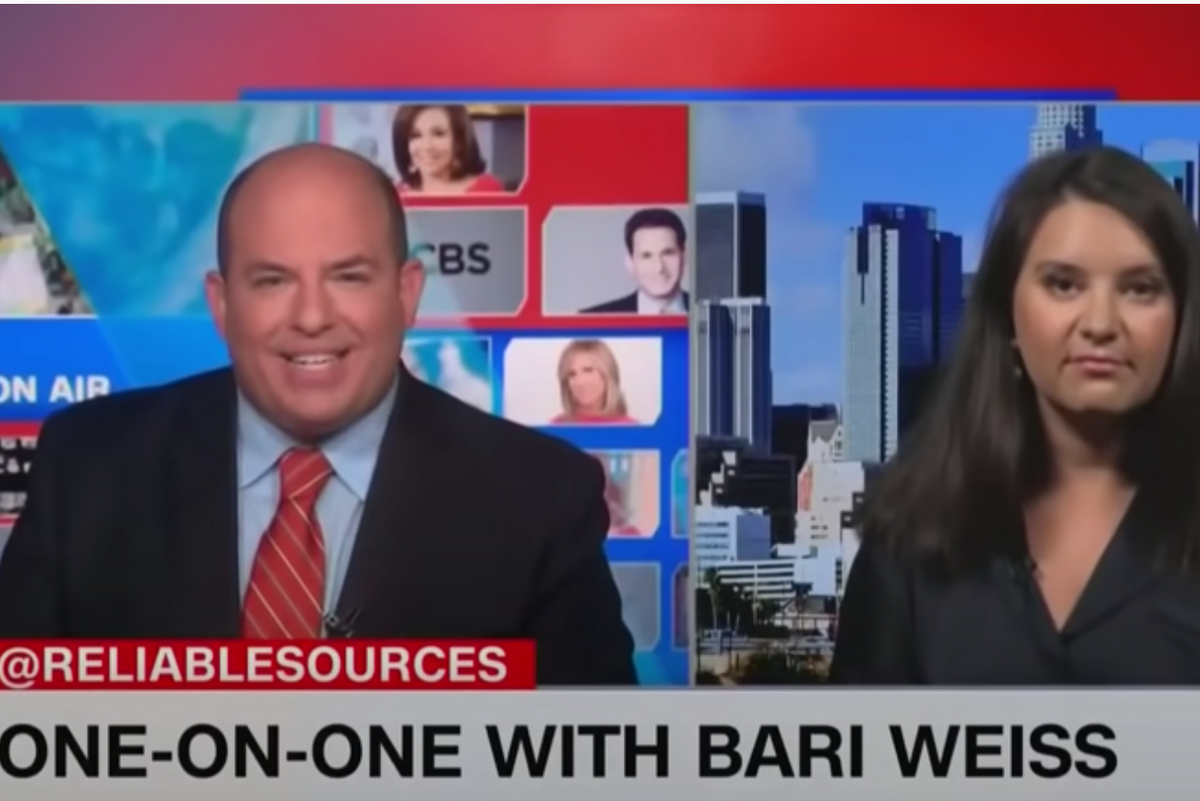 Brian Stelter and Bari Weiss
