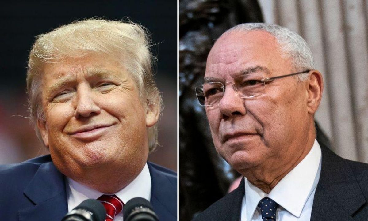 Trump's Statement Bashing Colin Powell in Bizarre 'Rest in Peace' Message Gets Ripped on Twitter