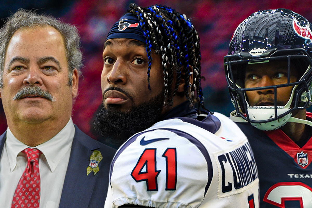 Texans Cal McNair, Zach Cunningham, David Johnson