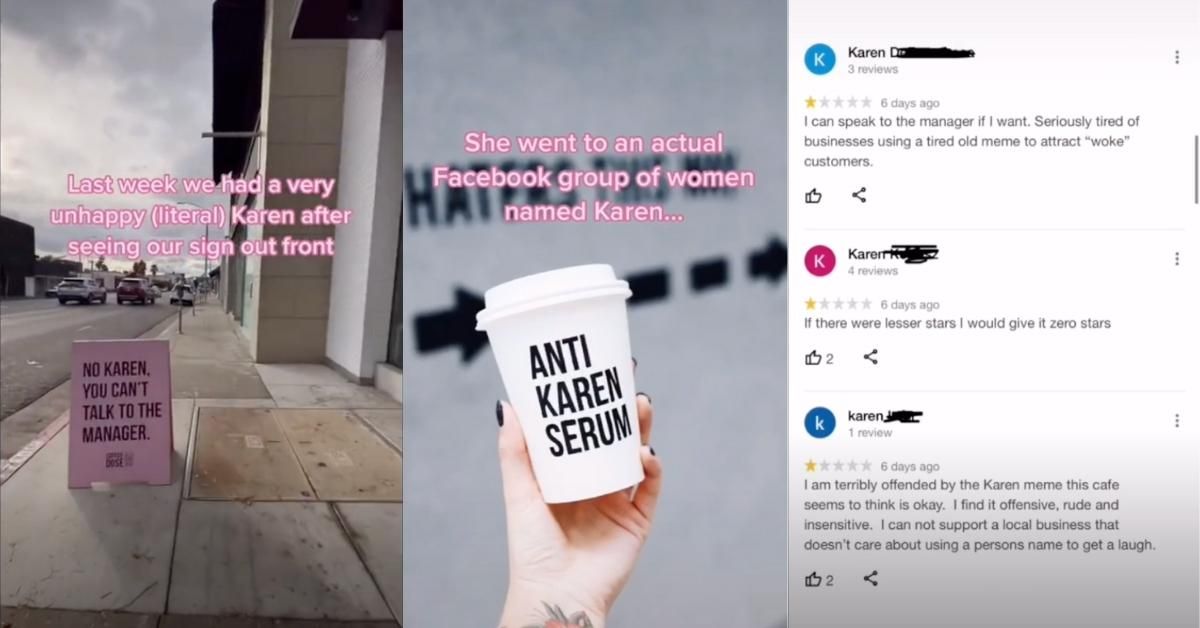 Scores Of Women Named Karen Flood Coffee Shop With Negative Reviews Over Anti-Karen Sign