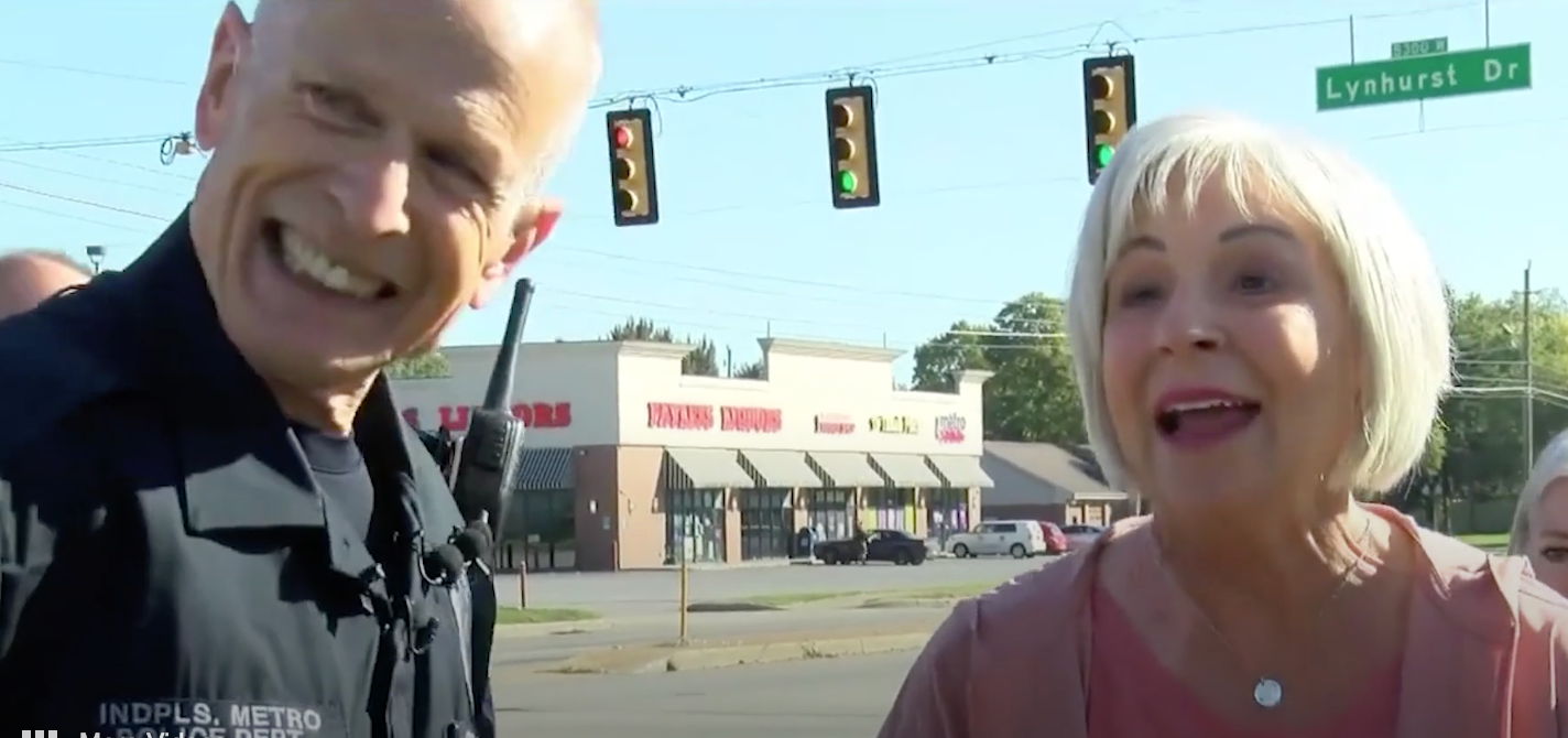 Mom meets the officer cleaning up her daughter's memorial