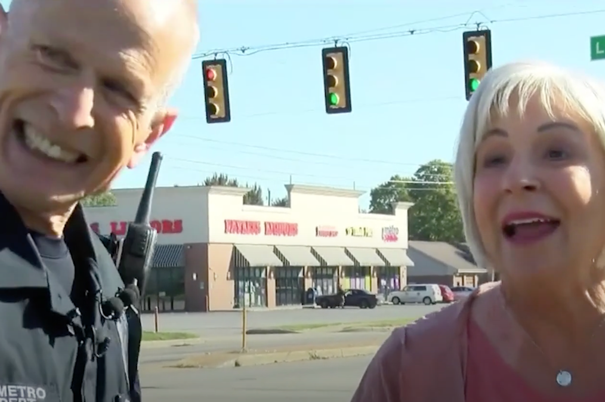 Mom meets the officer cleaning up her daughter's memorial