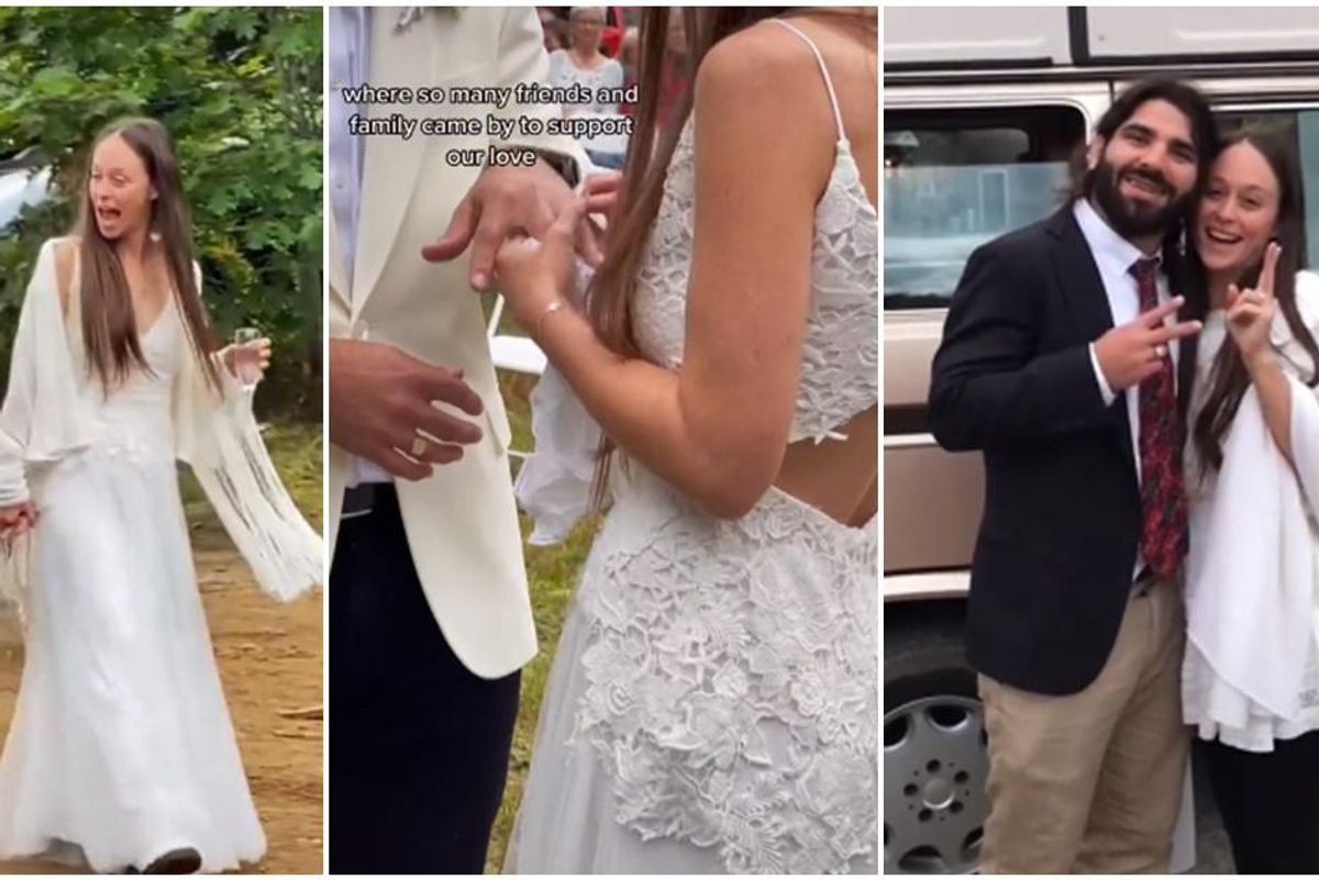 Anthony S. ferraro, Kelly Ann Ferraro, tactile wedding dress