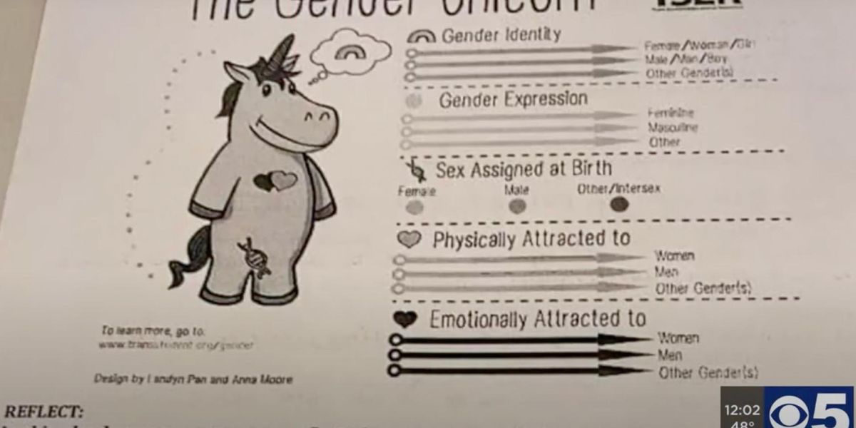 Gender Unicorn worksheet asks students to disclose personal Gender Unicorn worksheet asks students to disclose personal