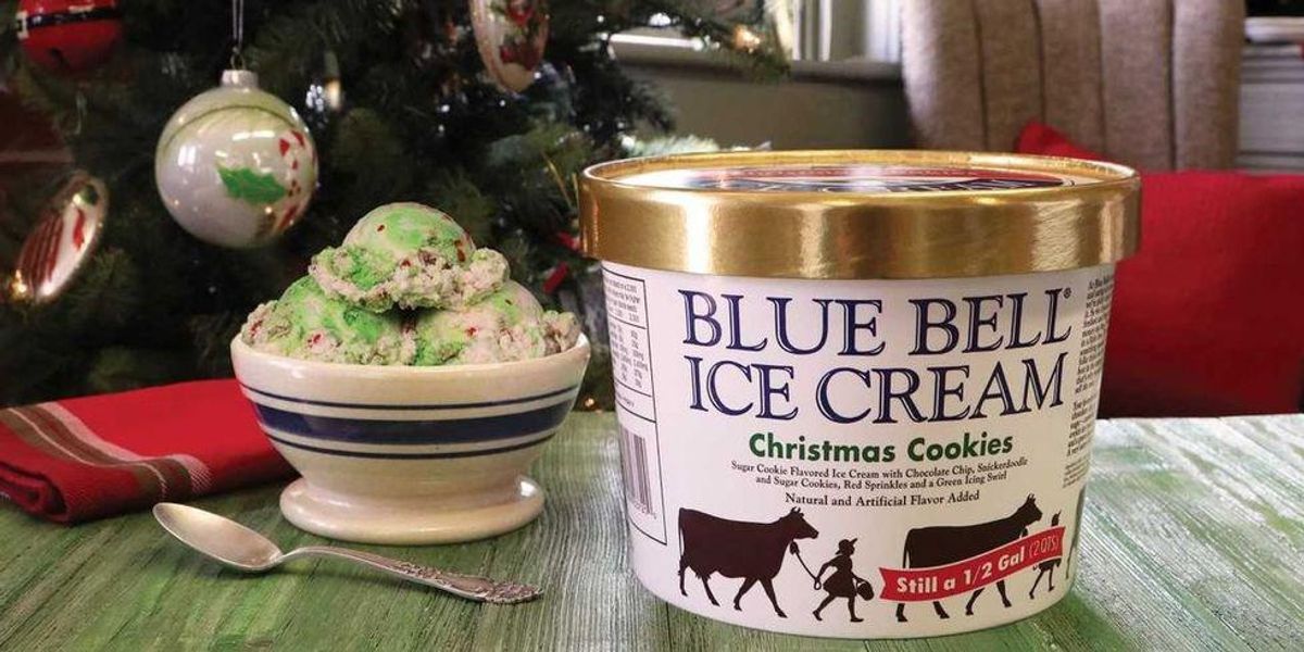 Blue Bell S Popular Christmas Cookies Ice Cream Is Back In Stores It S A Southern Thing