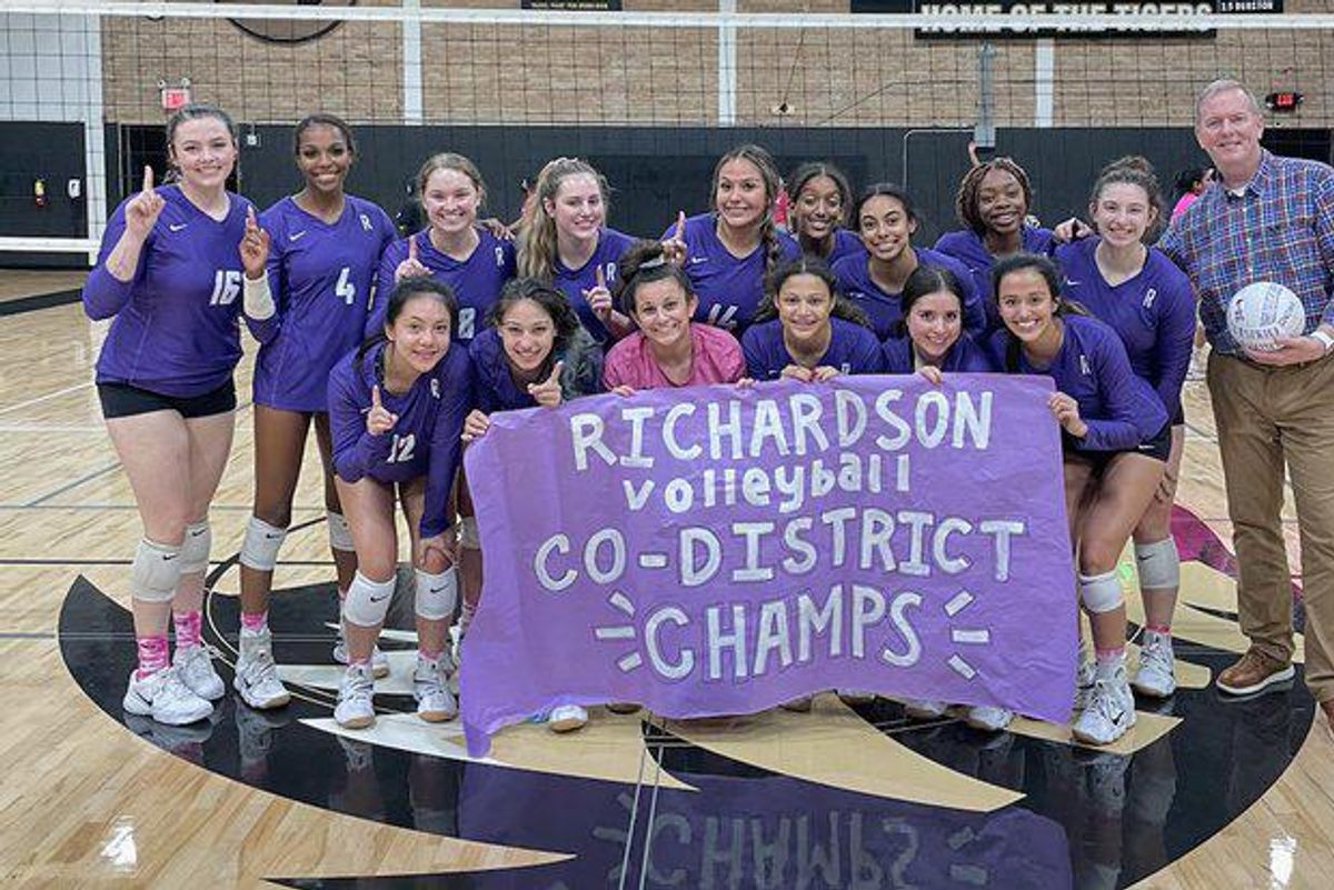 History is Made! Richardson volleyball wins district with a 30-win season