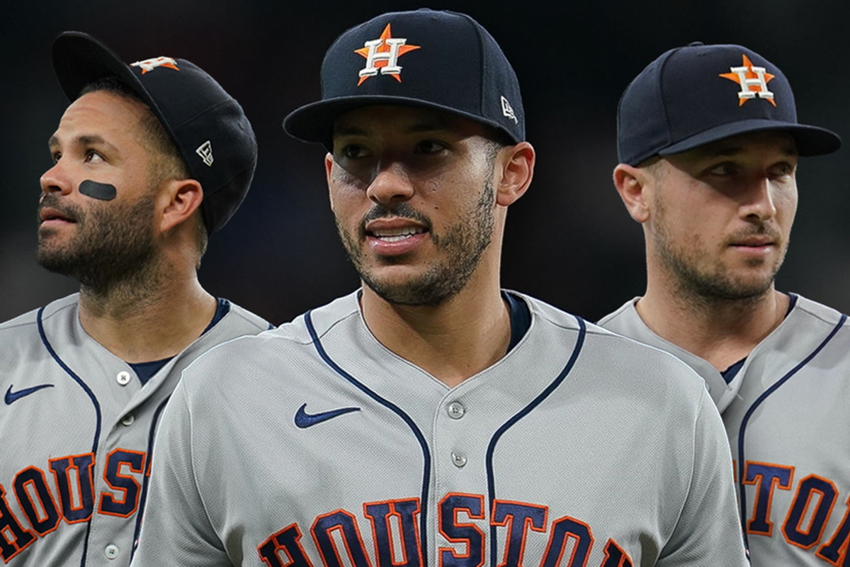 Astros Jose Altuve, Carlos Correa, Alex Bregman