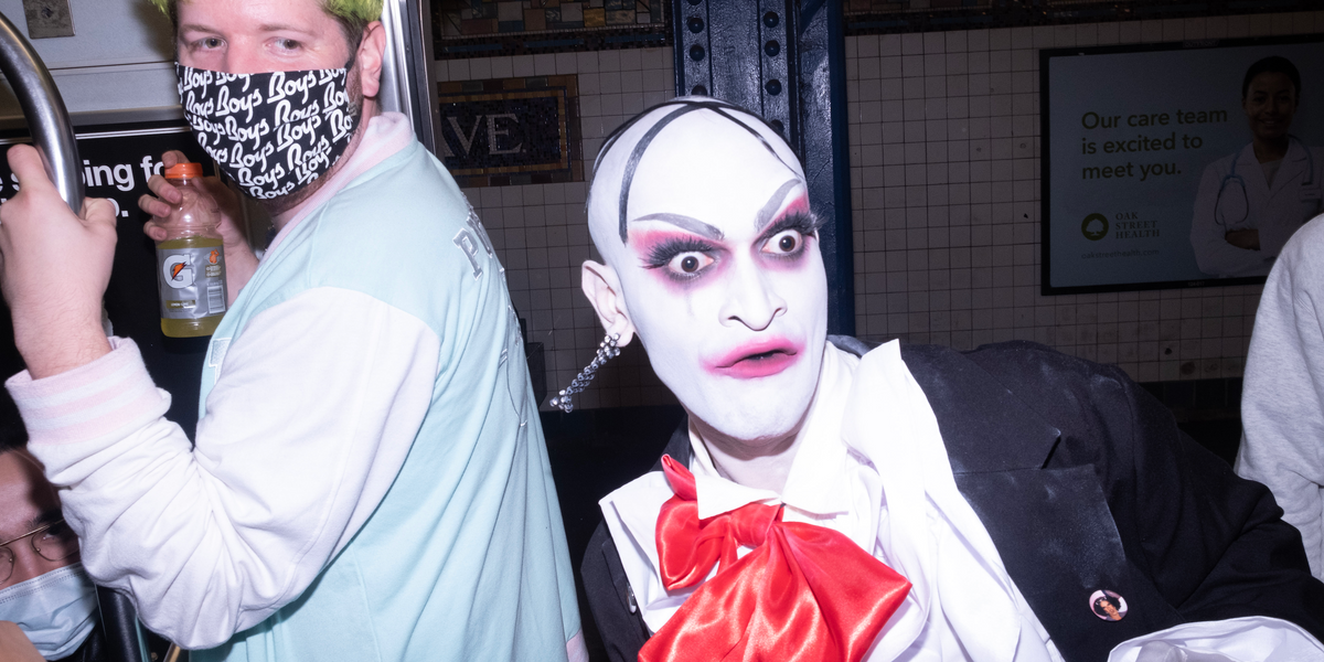 Drag Queens Storm the L Train for a Halloween Haunt