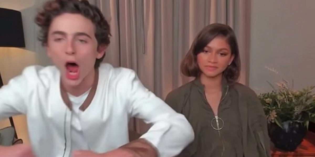 Timothée Chalamet and Zendaya's 'Dune' Interview Sparks Viral Meme