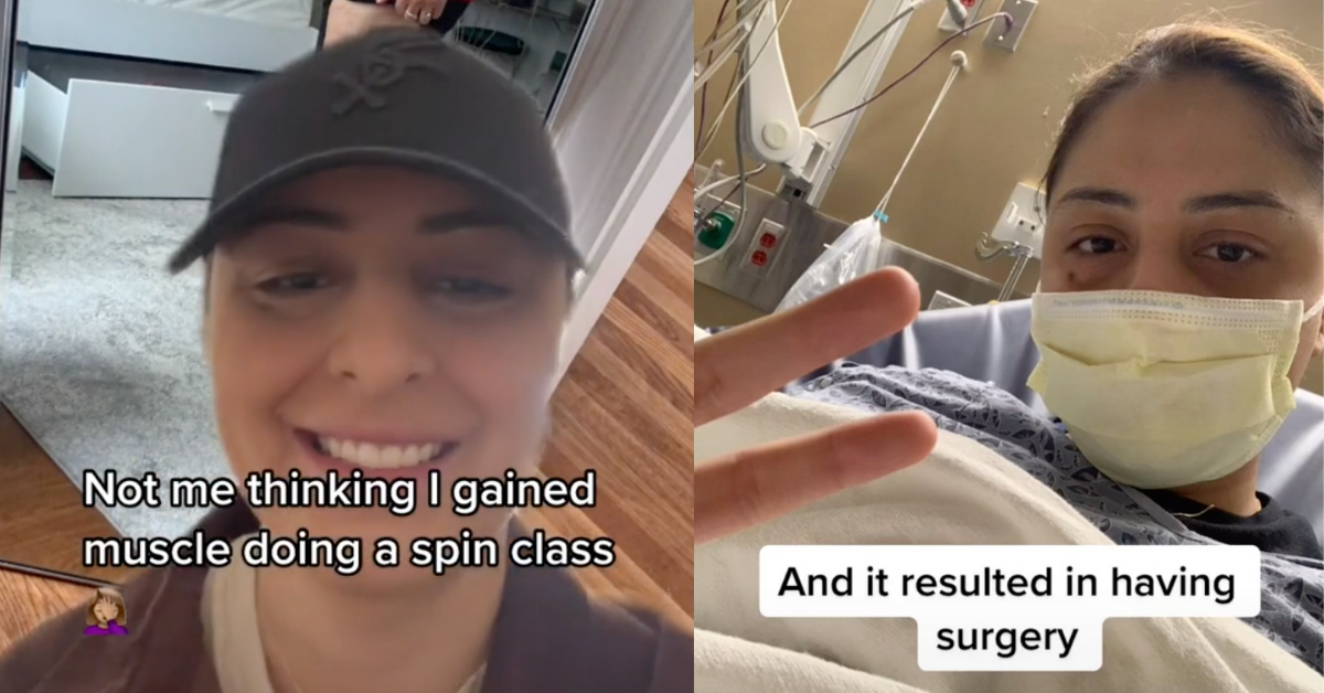 TikToker Who Nearly Lost Their Leg After Going Too Hard At Their First Spin Class Speaks Out