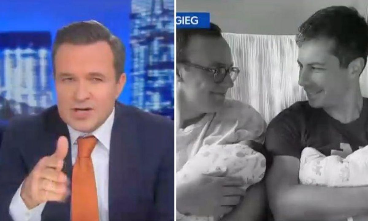 Newsmax Host Mocked for Whining That 'Being Gay' Is Pete Buttigieg's 'Full-Time Job'
