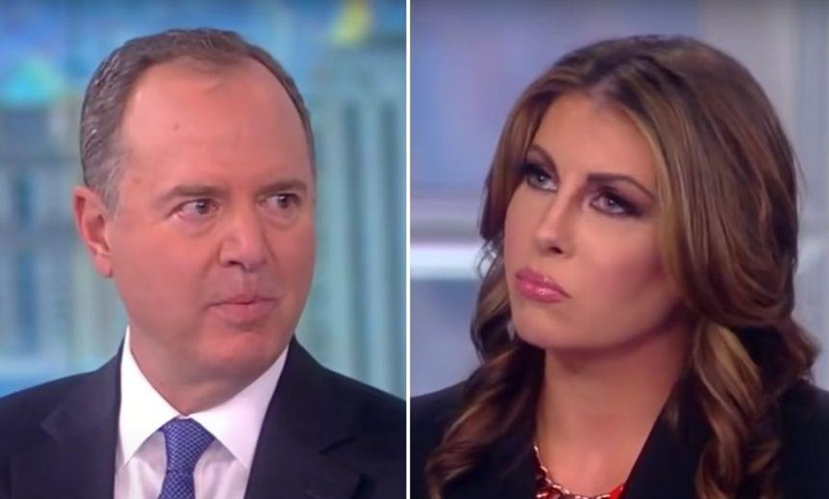 Adam Schiff Cheered After Expertly Shutting Down Conservative 'View' Host's Gotcha Question About Steele Dossier