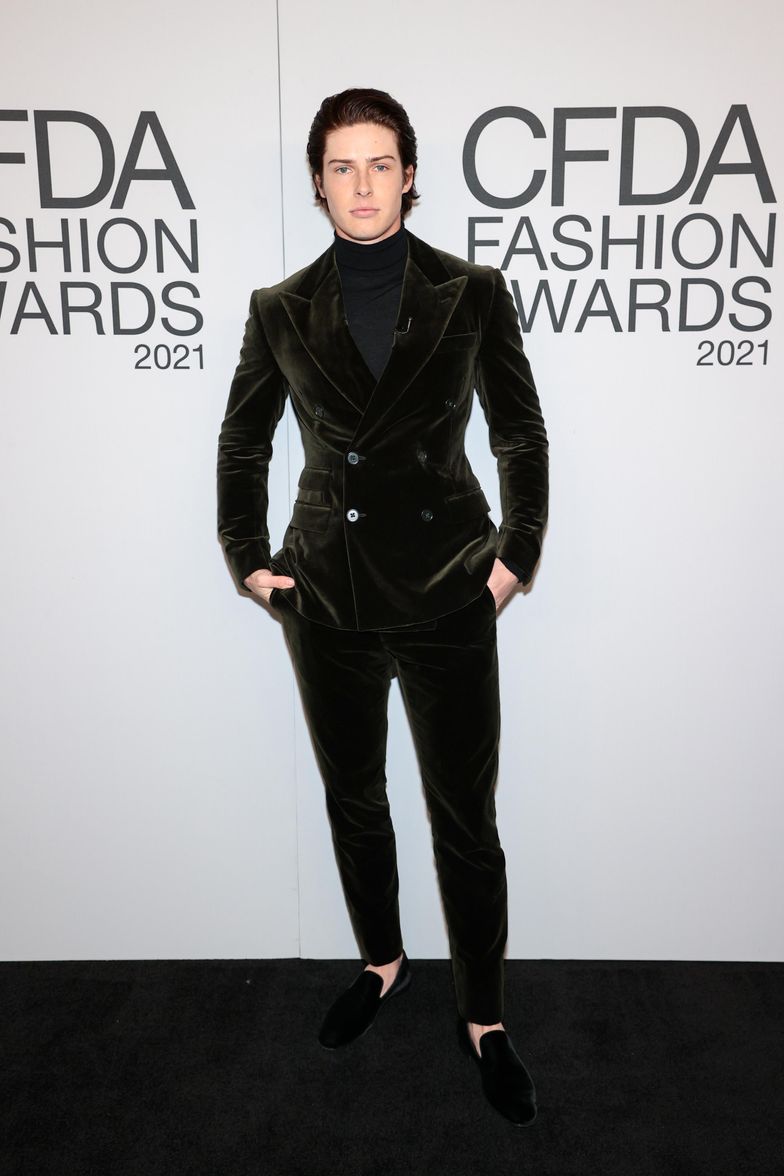 J Balvin at the 2021 CFDA Fashion Awards