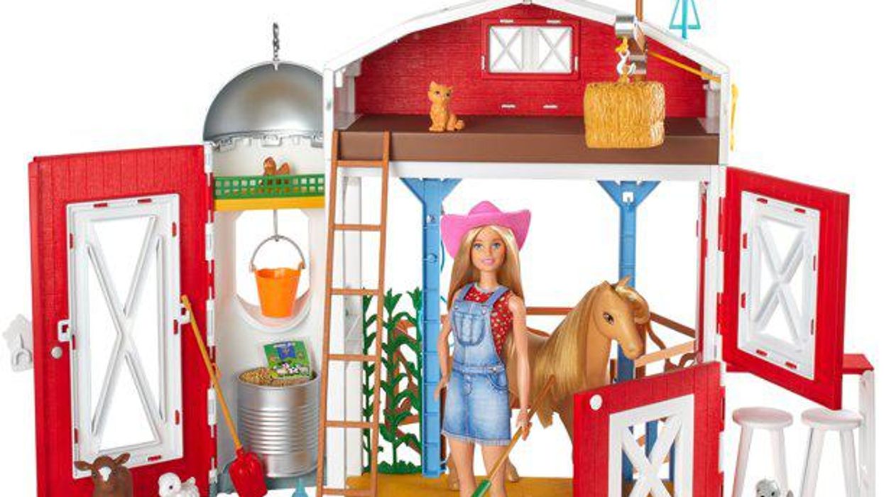 Barbie is officially a farmer with this working farm playset sold at Walmart