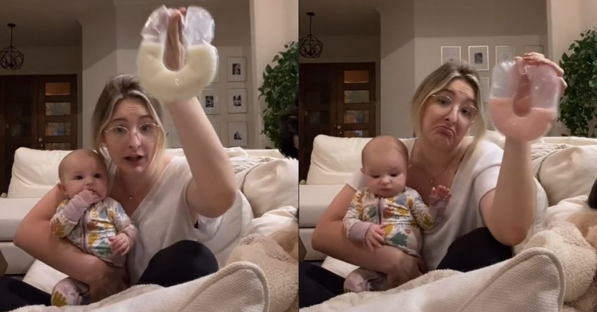 New Mom Stunned To Discover What Causes Breast Milk To Turn Pink In Eye-Opening TikTok Video