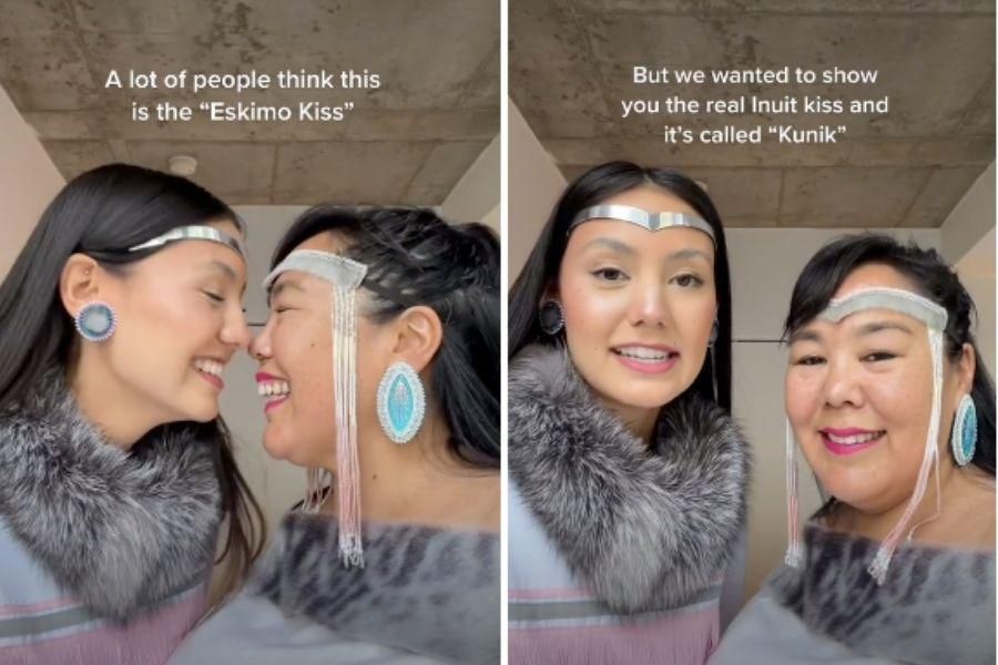 Inuit mom and daughter show what a real