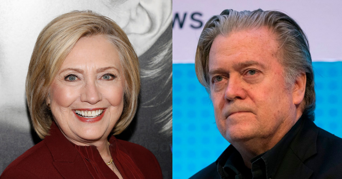 Hillary Clinton Trolls Steve Bannon In Legendary Fashion After He's Arrested By The FBI