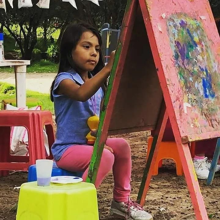 ahara painting outdoors
