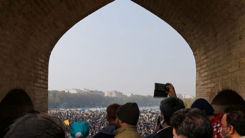 Thousands protest dried-up river in Iran's Isfahan: state TV