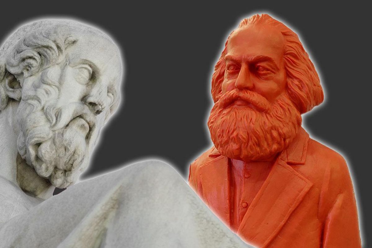 sinistra ideologia marx platone