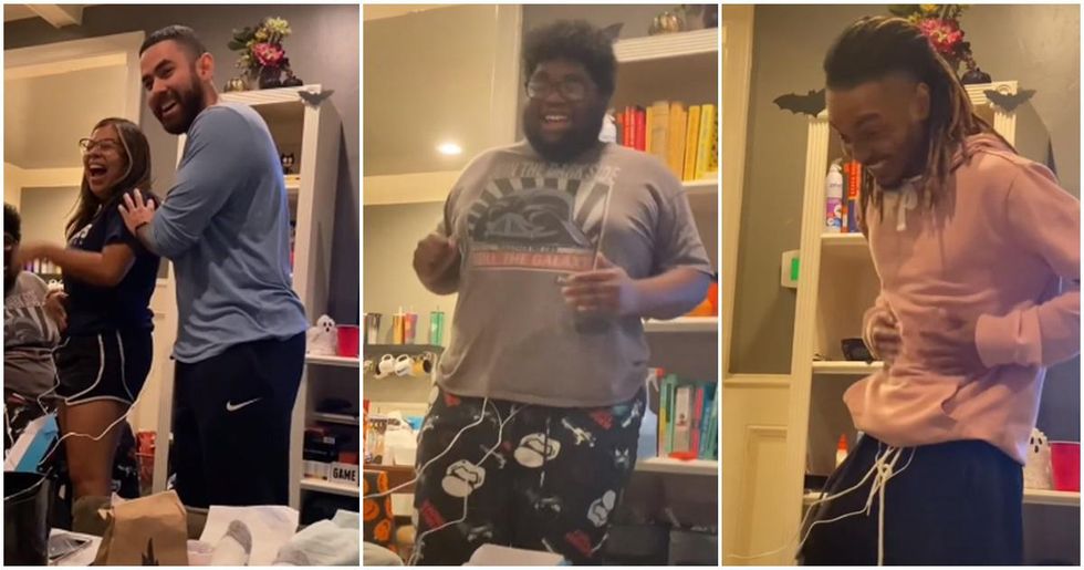 'Is it supposed to hurt like that?' Guys try a menstrual cramp simulator and can't take it