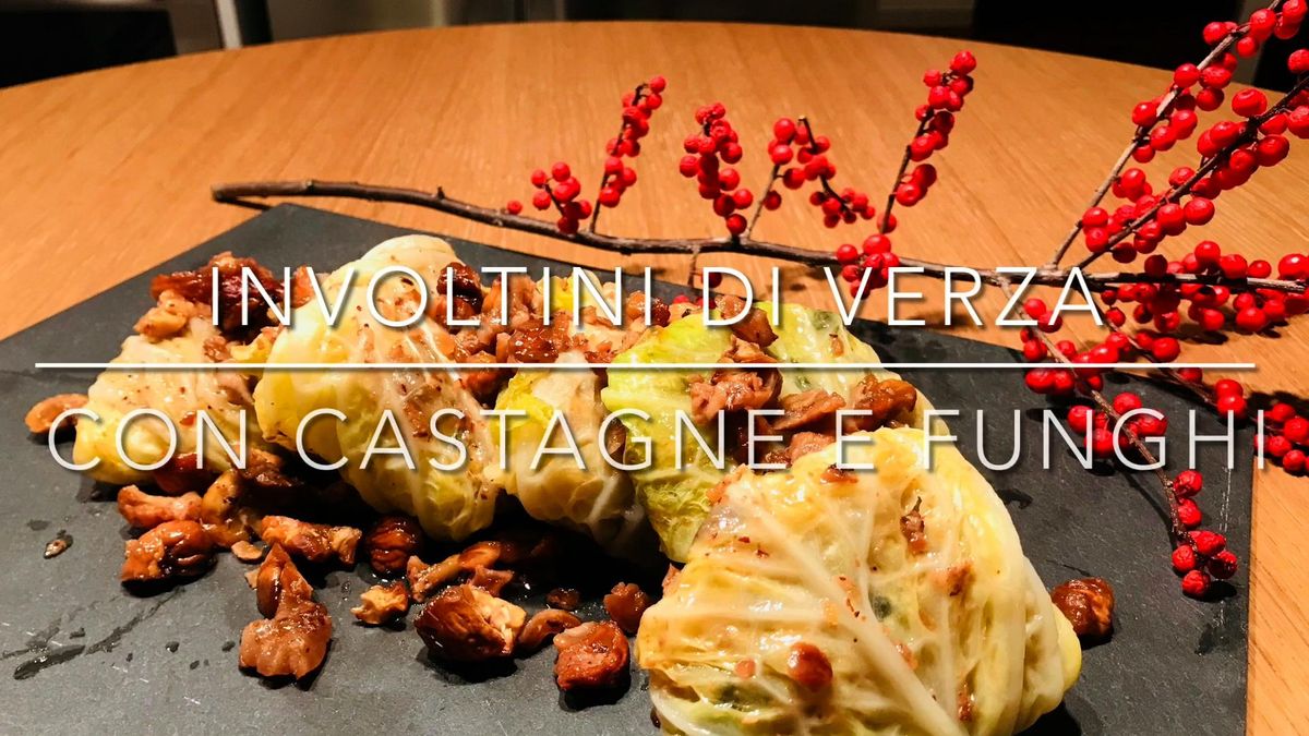 Cuciniamo insieme: involtini di verza, funghi e castagne