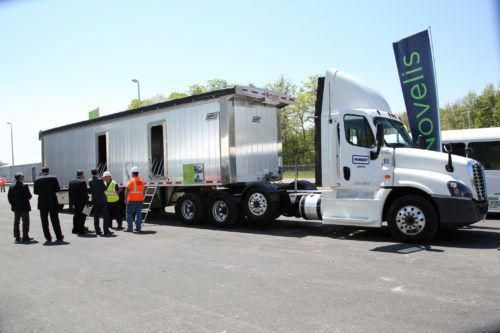 Penske Logistics truck at Oswego, New York facility