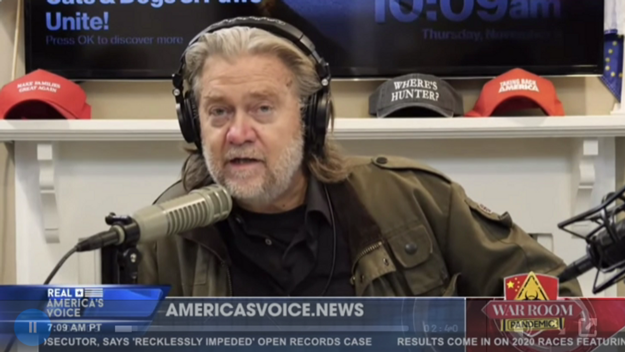 Steve Bannon’s 'War Room' Podcast Is Platform For QAnon Propaganda