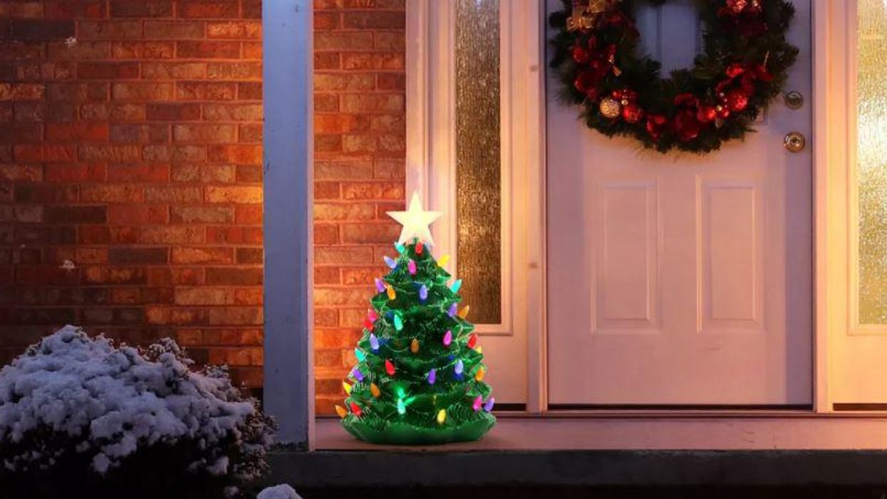 These 2-foot-tall Christmas trees are the ultimate nostalgic holiday decor