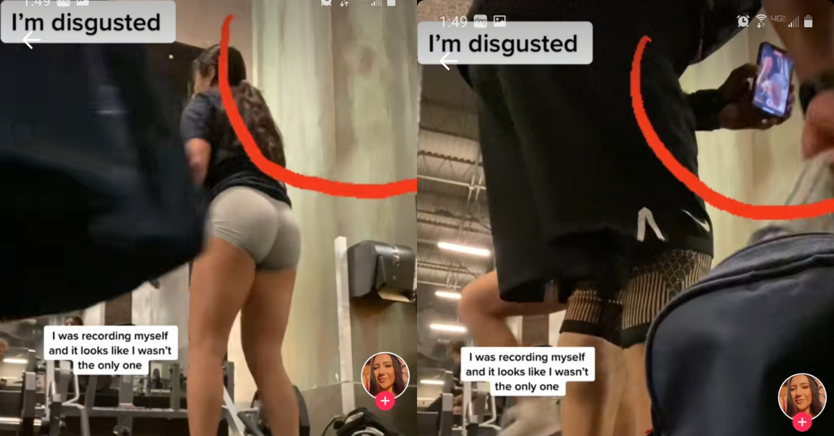 Woman Disgusted After Catching Guy At Gym Secretly Filming Her From Behind On His Phone