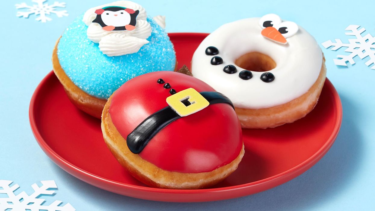 Krispy Kreme's holiday-themed doughnuts are here and a Black Friday deal too