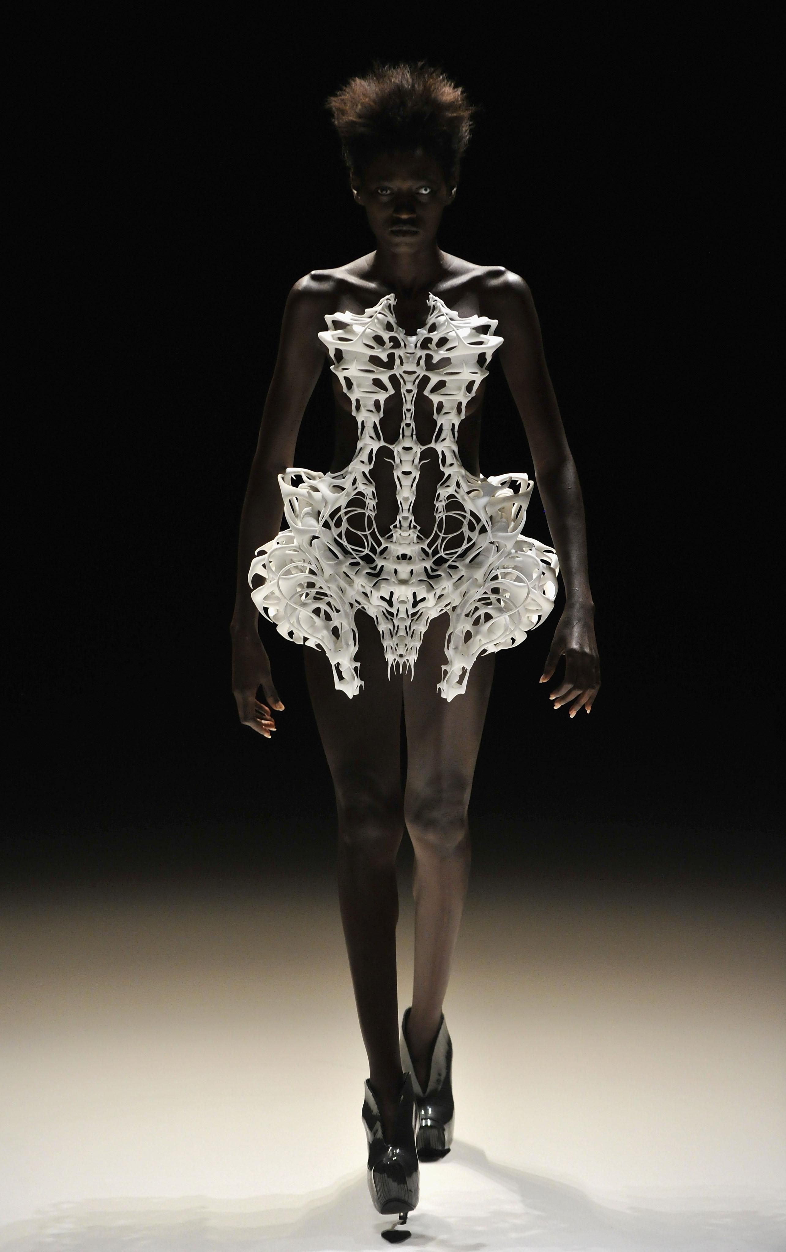 Alexander mcqueen 2025 skeleton dress