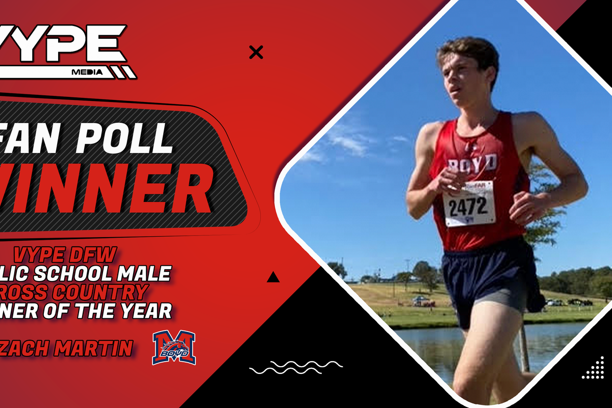 McKinney Boyd XC runner, Zach Martin, nabs VYPE DFW Public School Male Cross Country Runner of the Year presented by Academy Sports + Outdoors